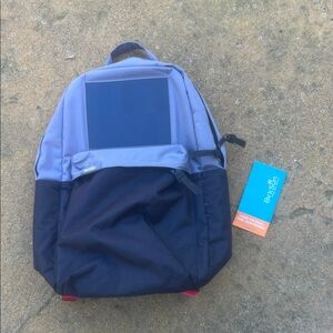 BirkSun Solar Panel Charging Grey/Black Backpack NWT